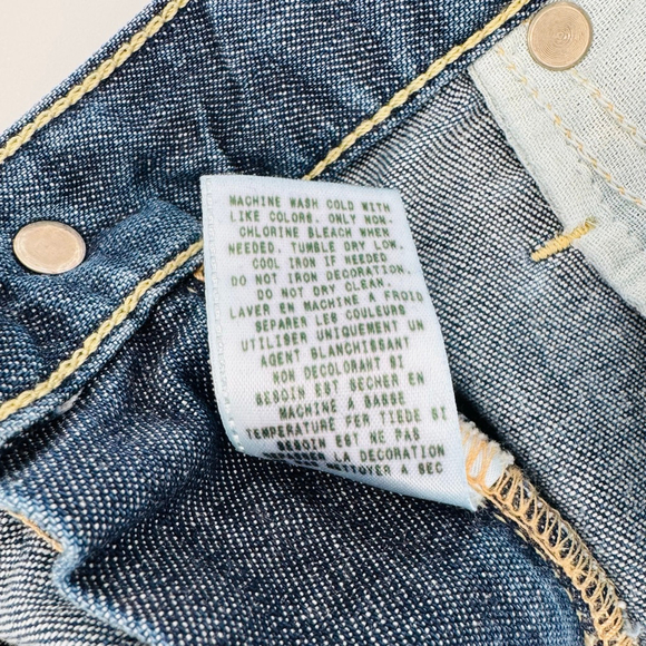 Y2K Guess Embroidered Flared Denim Maxi Skirt Size 26 Roses Western Boho - Picture 4 of 10